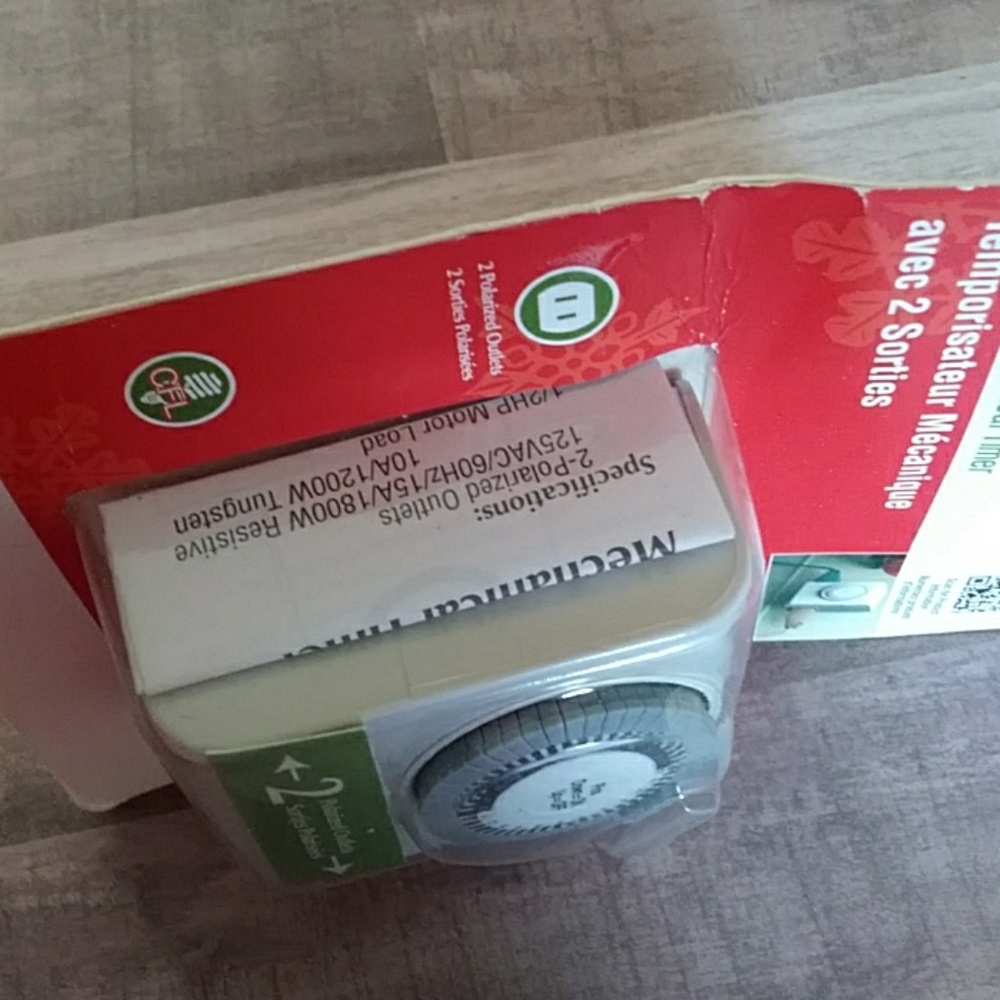 🆕 Wall timer NEW Westinghouse 2 outlet Mechanical Timer - Picture 8 of 8